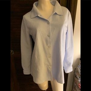 Moda Int’l oversized fleecy shirt, S, light blue